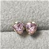 BZ1341-24 9K PINK CZ EARRINGS