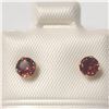 BZ1341-17 14K GARNET(0.66CT) EARRINGS