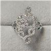 BZ1341-23 SILVER CZ RING SIZE 6