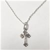 BZ1341-42 SILVER 16" NECKLACE