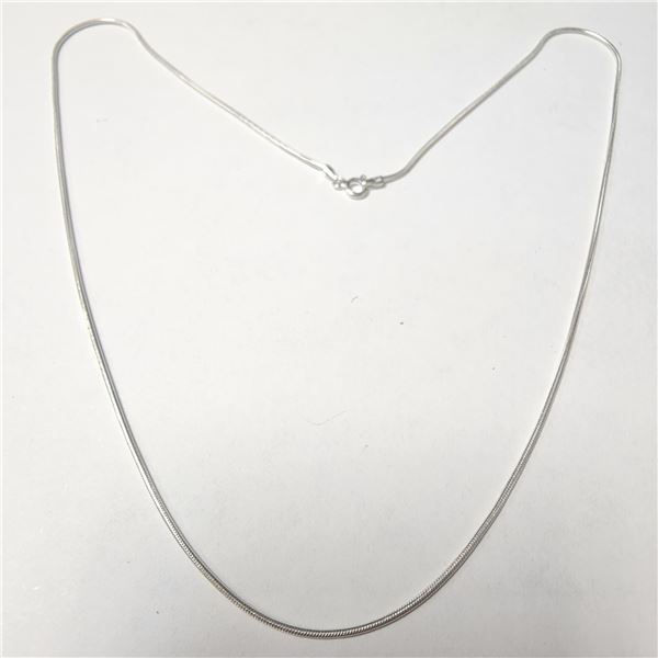 BZ1341-47 SILVER 19" NECKLACE