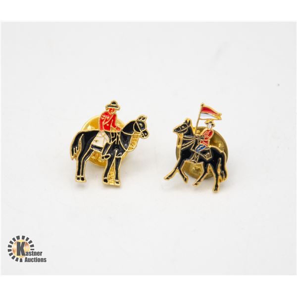 2 VINTAGE RCMP PINS