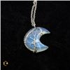 Image 1 : NEW WIRE WRAPPED OPALITE CRESCENT