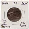 Image 1 : 1852 BANK OF UPPER CANADA HALF PENNY