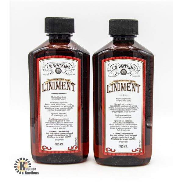 NEW 2 PACK OF JR WATKINS LINIMENT TOPICAL MEDICINE