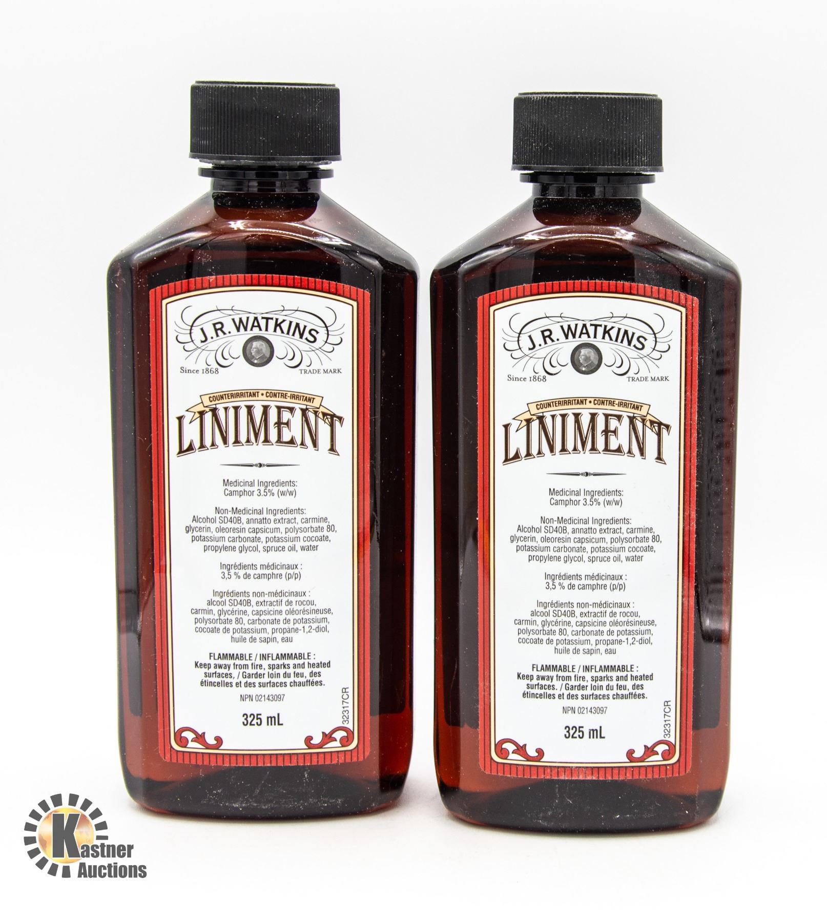 NEW 2 PACK OF JR WATKINS LINIMENT TOPICAL MEDICINE