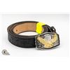 Image 1 : NEW WESTERN ETCHED LEATHER BELT & EAGLE MOTIF