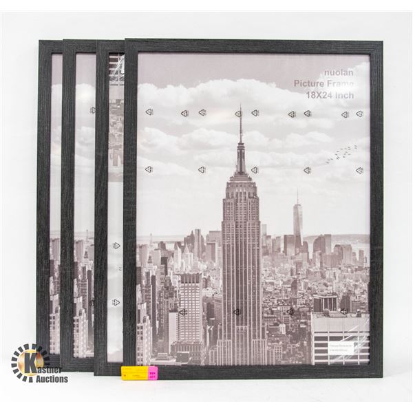 NEW SET OF 4 MATCHING 18 X 24 PICTURE FRAMES New set of 4 matching 18 x 24 picture frames