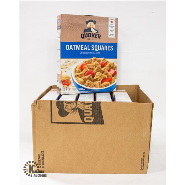 NEW CASE OF 6 BOXES OF QUAKER OATMEAL SQUARES