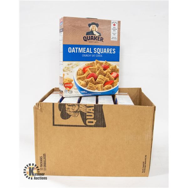 NEW CASE OF 6 BOXES OF QUAKER OATMEAL SQUARES