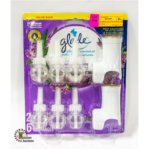 NEW GLADE PLUG IN SCENTED OIL VALUE PACK