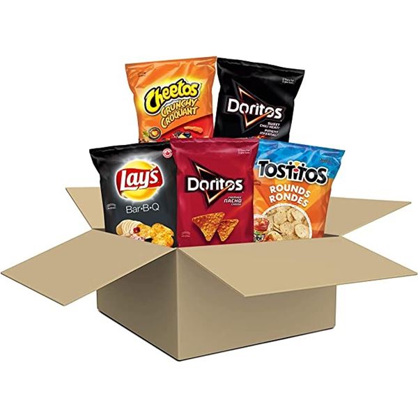 NEW CASE OF FRITO LAY SNACK BOX VARIETY CHIP MIX