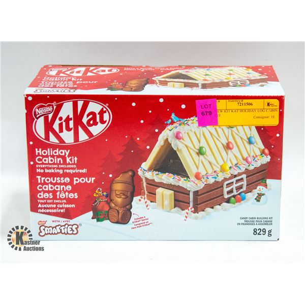 NEW KIT KAT HOLIDAY LOG CABIN KIT