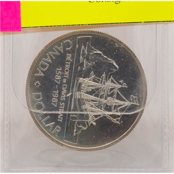 50% SILVER DOLLAR 1987