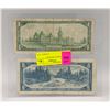 Image 2 : 1954 $5 1967 $1 WITH SE #