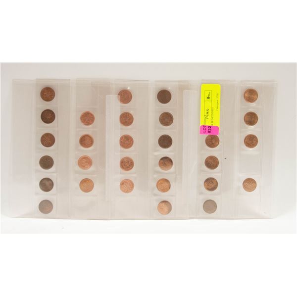 29 ASSORTED PENNIES