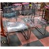 PAIR OF TOBIAS CLEAR CHAIRS