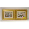 Image 1 : FRAMED FLORAL ART PRINTS- LOT OF 2- 13" X 11"