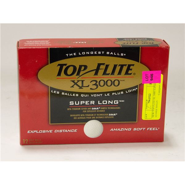 NEW TOP FLITE XL 3000 SUPER LONG 12 GOLF BALLS