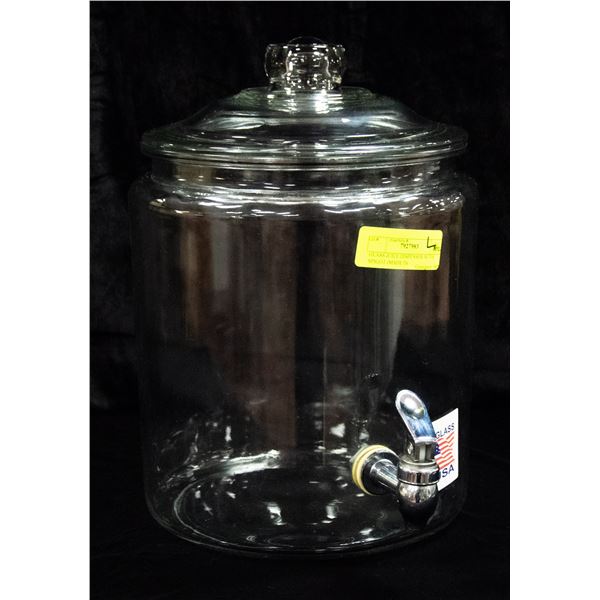 GLASS JUICE DISPENSER WITH SPIGOT (MADE IN