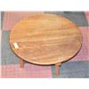 Image 1 : VINTAGE KIDS PLAY TABLE 30" ROUND SOLID WOOD