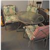 Image 1 : PATIO SET WITH 3 CHAIRS + CUSHIONS