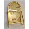 Image 1 : CONTERTOP BRASS SWIVEL MAKEUP MIRROR