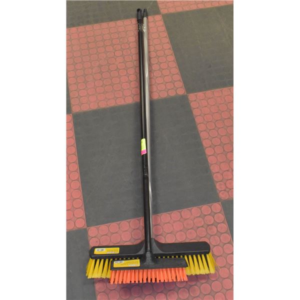 2 NEW PATIO BROOMS