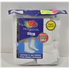 Image 1 : WHITE CREW SOCKS 12-16 SIZE 6-PACK