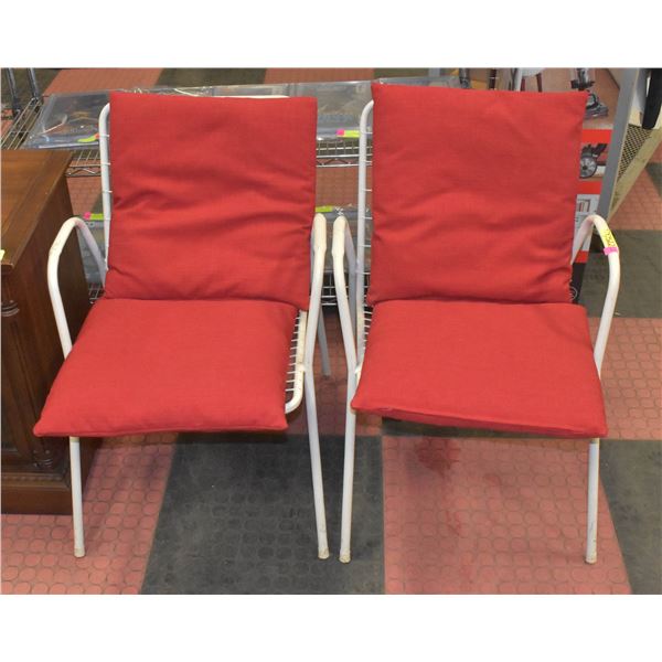PAIR OF PATIO CHAIRS