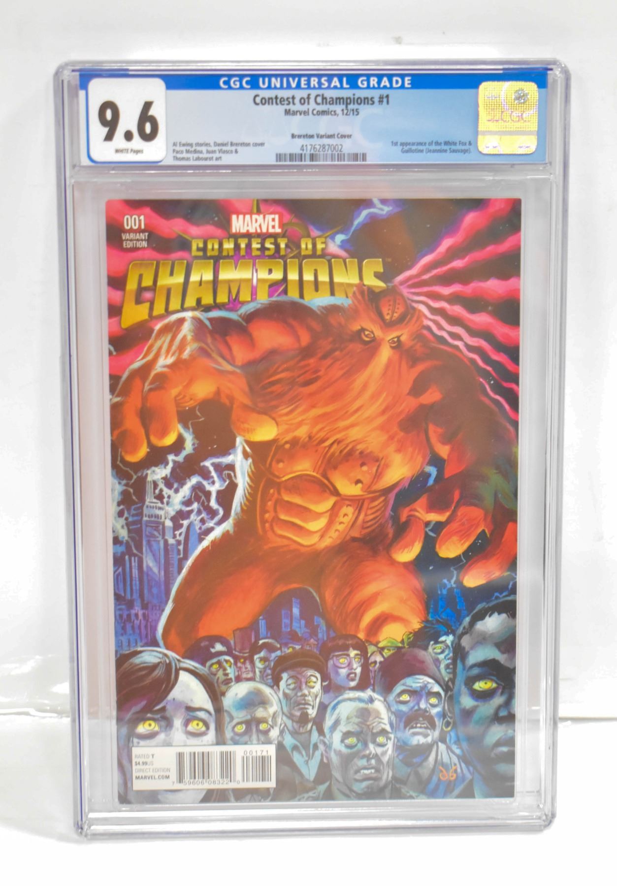 MARVEL CONTEST OF CHAMPIONS #1 CGC COMIC, VARIANT