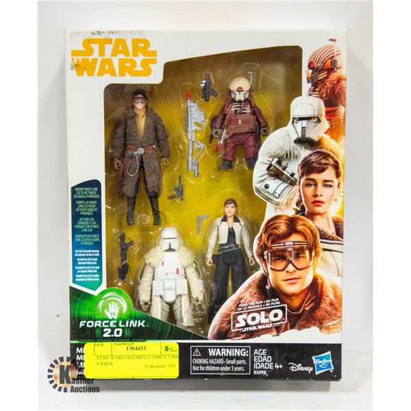 STAR WARS FIGURINES FORCE LINK 4 PACK