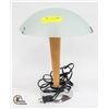 Image 1 : WOOD AND GLASS TABLE LAMP