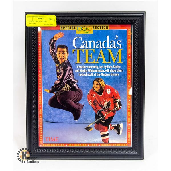 FRAMED TIME MAGAZINE CANADIAN