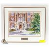 Image 1 : FRAMED U OF A J.HEINE "ART BUILDING" NUMBERED