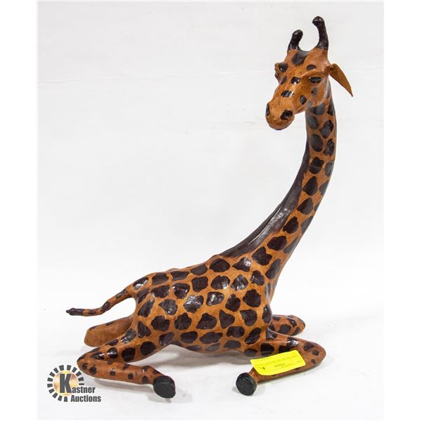 AFRICAN ART DECOR BABY GIRAFFE 17"