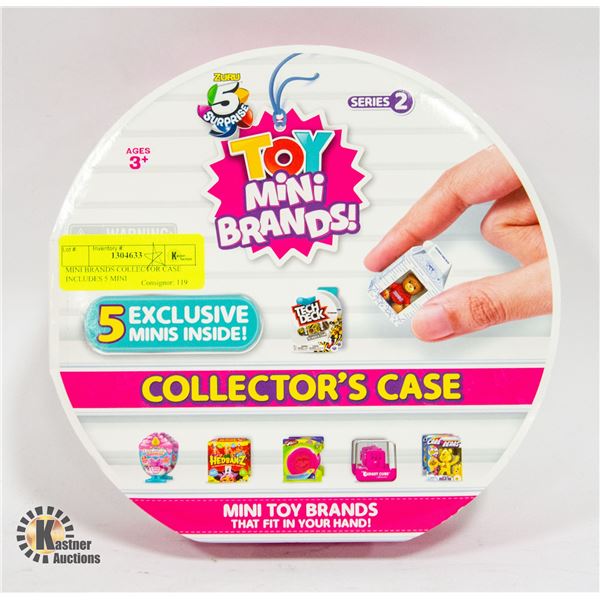 MINI BRANDS COLLECTOR CASE INCLUDES 5 MINI