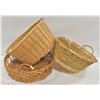 Image 1 : WICKER BASKET SET OF 3