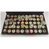 Image 1 : NEW COSTUME RINGS IN FELT DISPLAY CASE