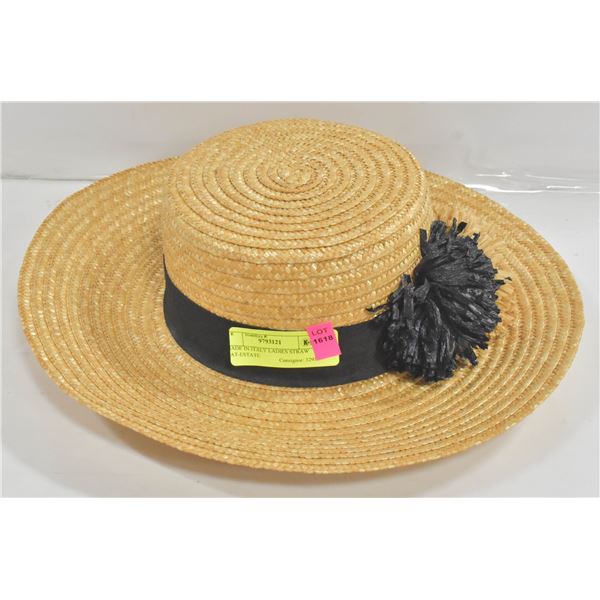 MADE IN ITALY LADIES STRAW HAT-ESTATE