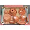 NEW GARDEN CLAY POTS AND UNDER TRAYS