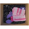 Image 1 : BOX WITH MARY KAY TOWELS, DISPLAY CLOTHS AND
