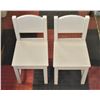 Image 1 : PAIR OF IKEA SUNDVIK KIDS CHAIRS WHITE