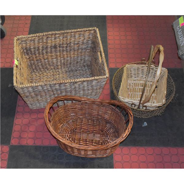 WICKER BASKET SET OF 4