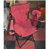 Image 1 : 2 RED CAMPING CHAIRS IN CARRY BAGS-ESTATE