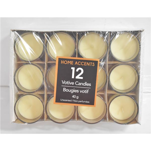 HOME ACCENTS VOTIVE CANDLES 40 G EACH