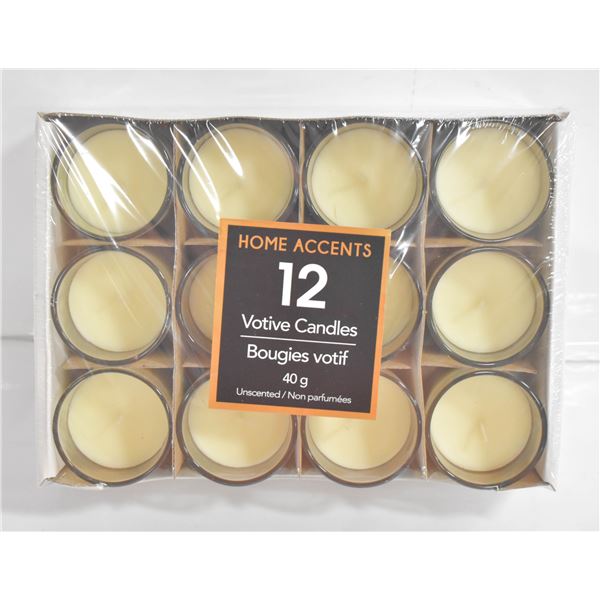 HOME ACCENTS VOTIVE CANDLES 40 G EACH