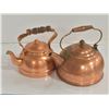 Image 1 : COPPER TEA POT PAIR