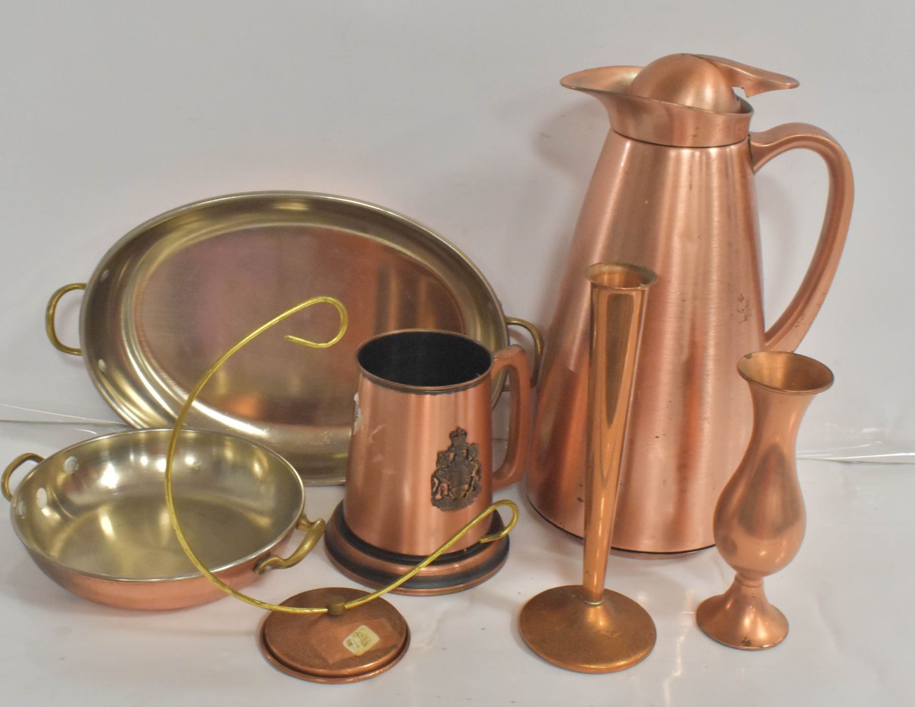 COPPER COLLECTION SERVING PLATTERS, CUPS