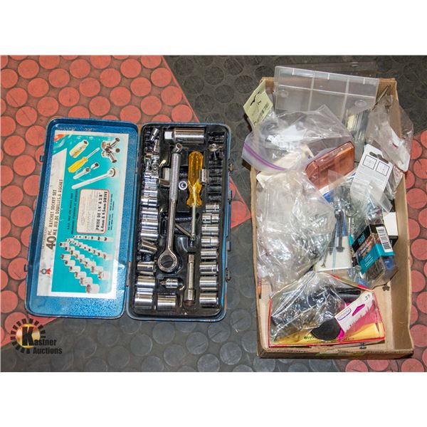 BOX OF TOOLS/ACCESSORIES